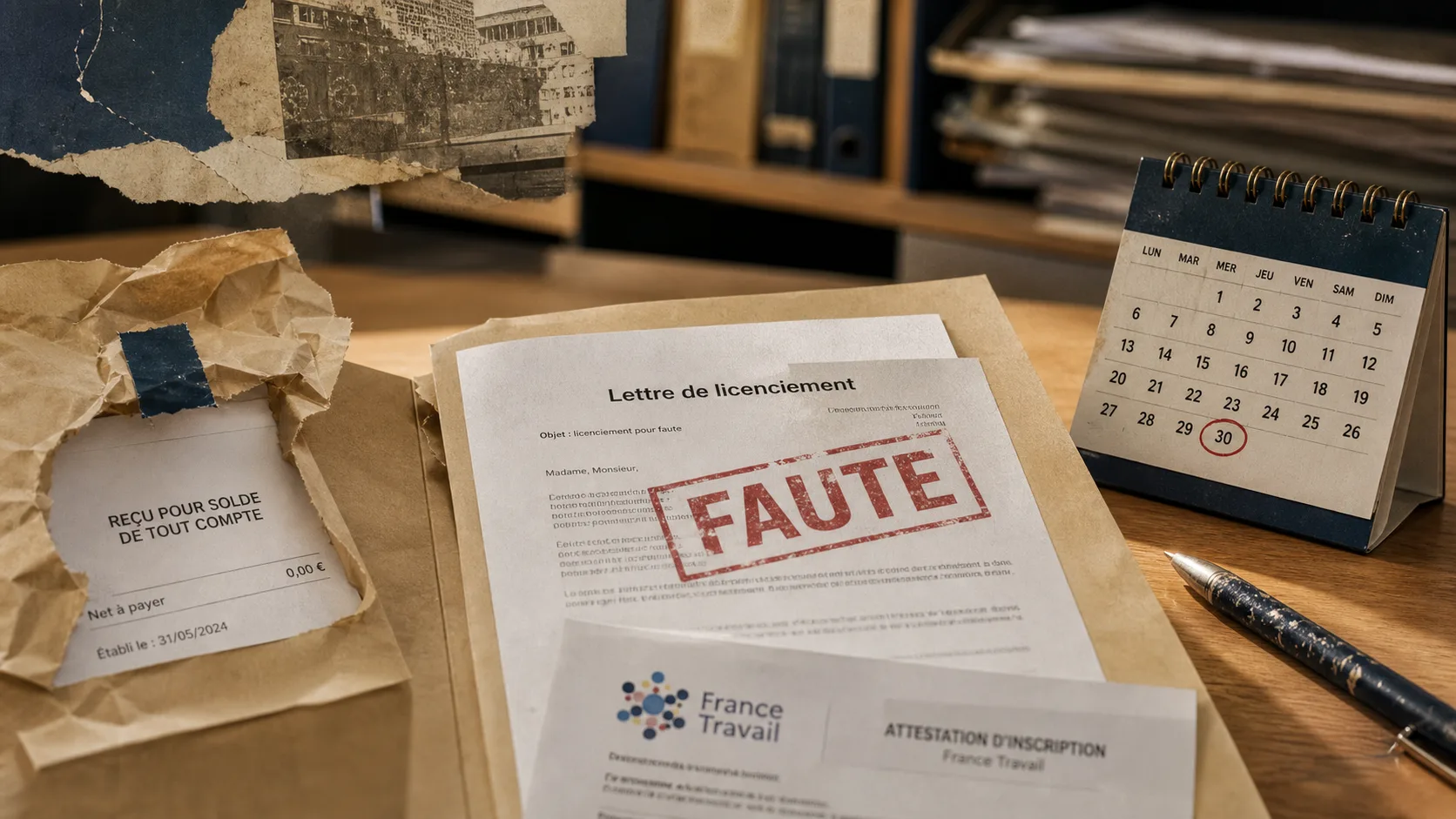 Chômage après licenciement pour faute : licenciement pour faute simple, grave ou lourde