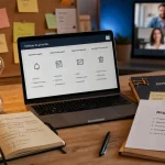 Table de travail pour gérer équipe remote : workforce hub, rituels, cadre, règles