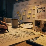 formation design sprint : storyboard et prototype sur table