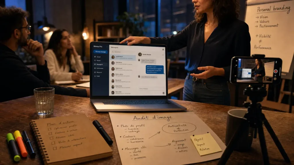 Image perçue ou image souhaitée : audit, pitch et plan d’action pour une formation marketing de soi