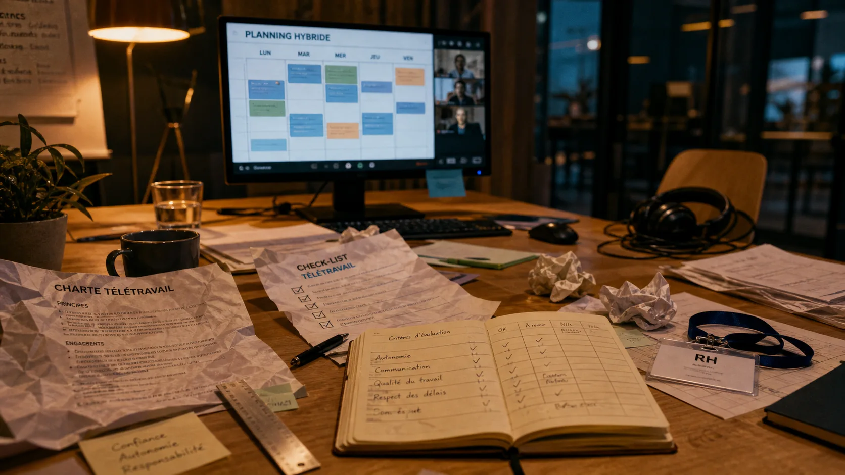 Mettre en place le télétravail dans une équipe : charte, check-list et outils en réunion