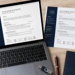 cv wanted modèles gratuits CV web et PDF, aperçu sur ordinateur portable et smartphone