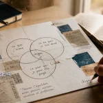 Ikigai exemple : schéma Venn et écriture pour raison d’être