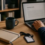 Télétravail en anglais : remote work et working from home, bureau et ordinateur