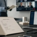 Télétravail médical : dossier et visio au travail