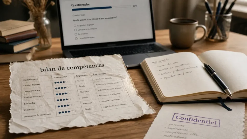 Bilan de compétences gratuit en ligne : test rapide, auto-bilan ou bilan financé ?