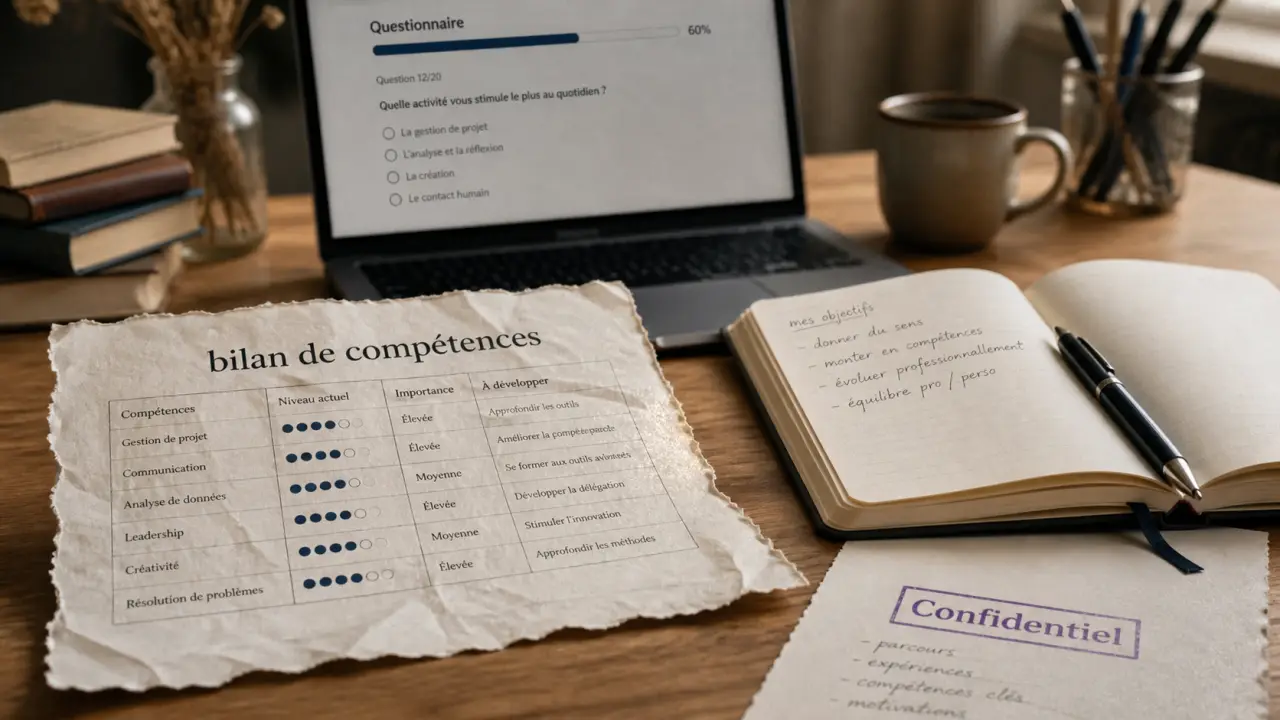 Bilan de compétences gratuit en ligne : test et auto-bilan sur ordinateur