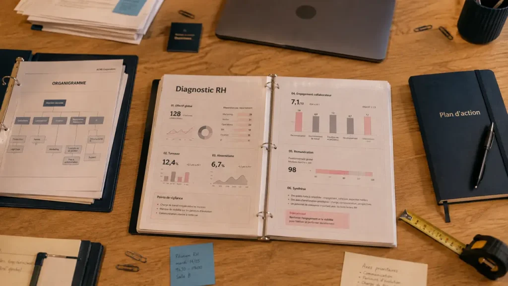 Diagnostic ressources humaines : 7 étapes pour passer du constat au plan d’action