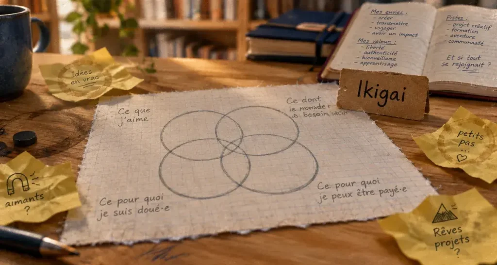 Méthode ikigai : 4 cercles, 3 étapes et le piège du « métier idéal »