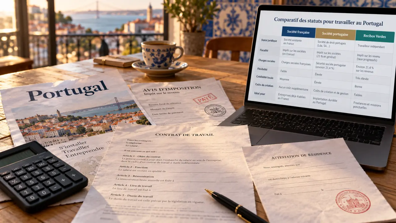 Portage salarial Portugal : comparer société française et portugaise
